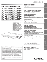 Casio XJ-A130V, XJ-A135V, XJ-A140V, XJ-A145V, XJ-A150V, XJ-A155V, XJ-A230V, XJ-A235V, XJ-A240V, XJ-A245V, XJ-A250V, XJ-A255V El manual del propietario