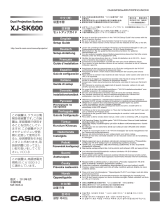 Casio XJ-SK600 Guía de configuración