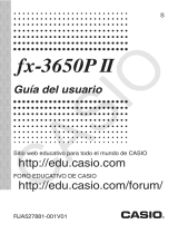 Casio fx-3650P II El manual del propietario