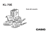 Casio KL-70E Manual de usuario