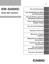 Casio EW-S4000C Manual de usuario