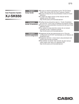 Casio XJ-SK650 El manual del propietario