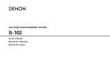 Denon Home Theater System S-102 Manual de usuario