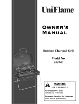 Uniflame Charcoal Grill 252740 Manual de usuario