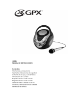 GPX J108BL Manual de usuario