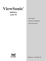 ViewSonic Flat Panel Television N4251W Manual de usuario