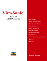 ViewSonic Projector PJ1158 Manual de usuario