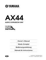 Yamaha Music Mixer AX44 Manual de usuario