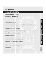Yamaha Speaker System IF2208(W) Manual de usuario