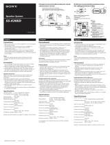 Sony SS-X30ED Instrucciones de operación