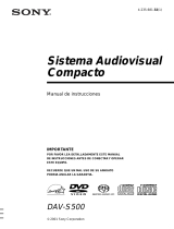 Sony DAV-S500 Manual de usuario