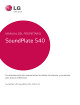 LG SOUNDPLATE540 Manual de usuario