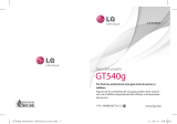 LG GT540G Manual de usuario
