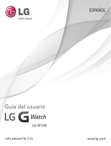 LG LG G WATCH (W100) White and Gold Manual de usuario