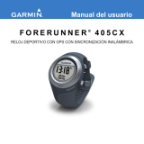 Garmin Forerunner 405CX Manual de usuario