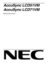 NEC AccuSync® LCD71VM El manual del propietario