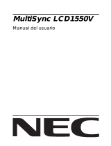 NEC MultiSync® LCD1550VBK El manual del propietario