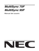 NEC MultiSync® 75F El manual del propietario