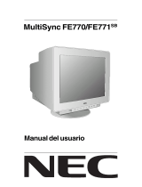 NEC MultiSync FE770 SB El manual del propietario
