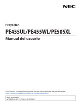 NEC PE455WL El manual del propietario