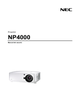 NEC NP4000 El manual del propietario