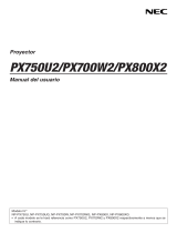 NEC PX700W El manual del propietario