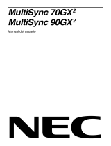 NEC MultiSync® 70GX² El manual del propietario