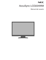 NEC AccuSync® LCD224WM El manual del propietario