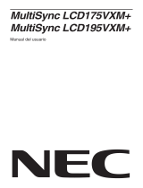NEC MultiSync® LCD175VXM El manual del propietario