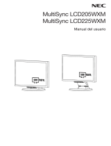 NEC MultiSync® LCD205WXM El manual del propietario