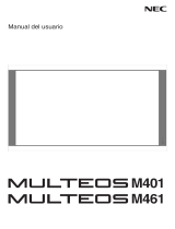 NEC Multeos M401 DST Touch El manual del propietario