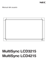 NEC MultiSync® LCD3215 El manual del propietario