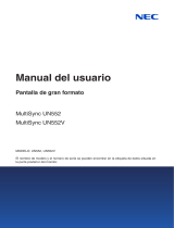 NEC UN552V Manual de usuario