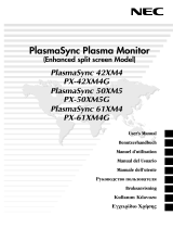NEC PlasmaSync® 42XM4 El manual del propietario