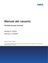NEC MultiSync UX552 El manual del propietario