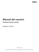 NEC MultiSync® V554Q Manual de usuario