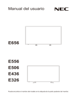 NEC E656 El manual del propietario