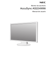 NEC AccuSync AS224WMi El manual del propietario