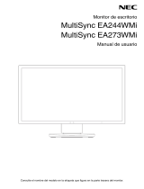 NEC MultiSync EA273WMi El manual del propietario