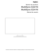 NEC MultiSync E241N El manual del propietario