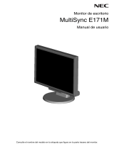 NEC MultiSync E171M El manual del propietario