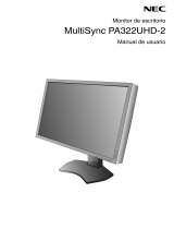 NEC MultiSync PA322UHD-2 El manual del propietario