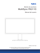 NEC MultiSync PA311D El manual del propietario