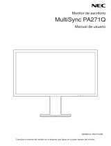 NEC MultiSync PA271Q El manual del propietario