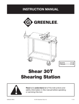 Greenlee 52084433 REV5 Shear 30T Manual de usuario