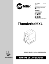 Miller THUNDERBOLT XL 225 El manual del propietario