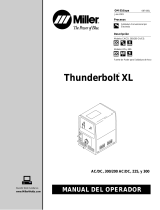 Miller THUNDERBOLT XL 225 El manual del propietario