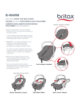 Britax B-Warm Insulated Infant Car Seat Cover Guía del usuario