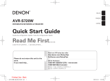 Denon AVR-S720W Guía de inicio rápido