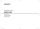 Denon dcd cx3 El manual del propietario